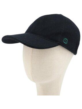GUCCI Web Sherry Line Cap Wool L Black Red Green 353505